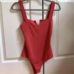 Red bodysuit